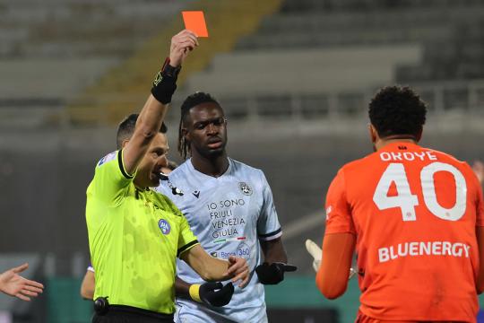Moviola: giusta l'espulsione di Okoye. Manca il rosso a Parisi