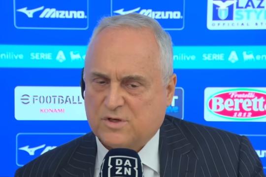 Lotito: «Arbitri? Non ho ricevuto risposta dalla Lega. Da quando non ci sono io le cose vanno peggio di prima»