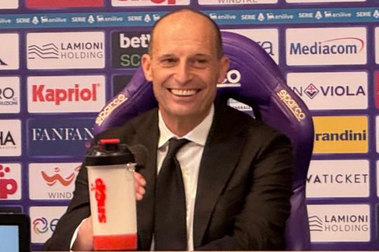Allegri (sala stampa): «Fiorentina squadra di alto valore. Bene fino al pareggio, poi...»