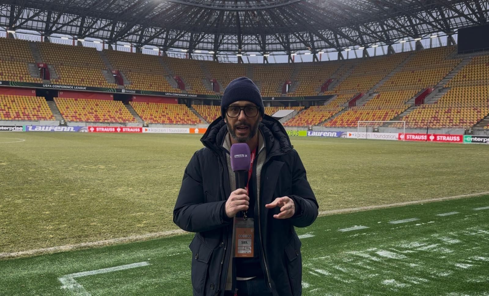 Jagiellonia-Fiorentina, le ultime dalla Chorten Arena di Bialystok (VIDEO)