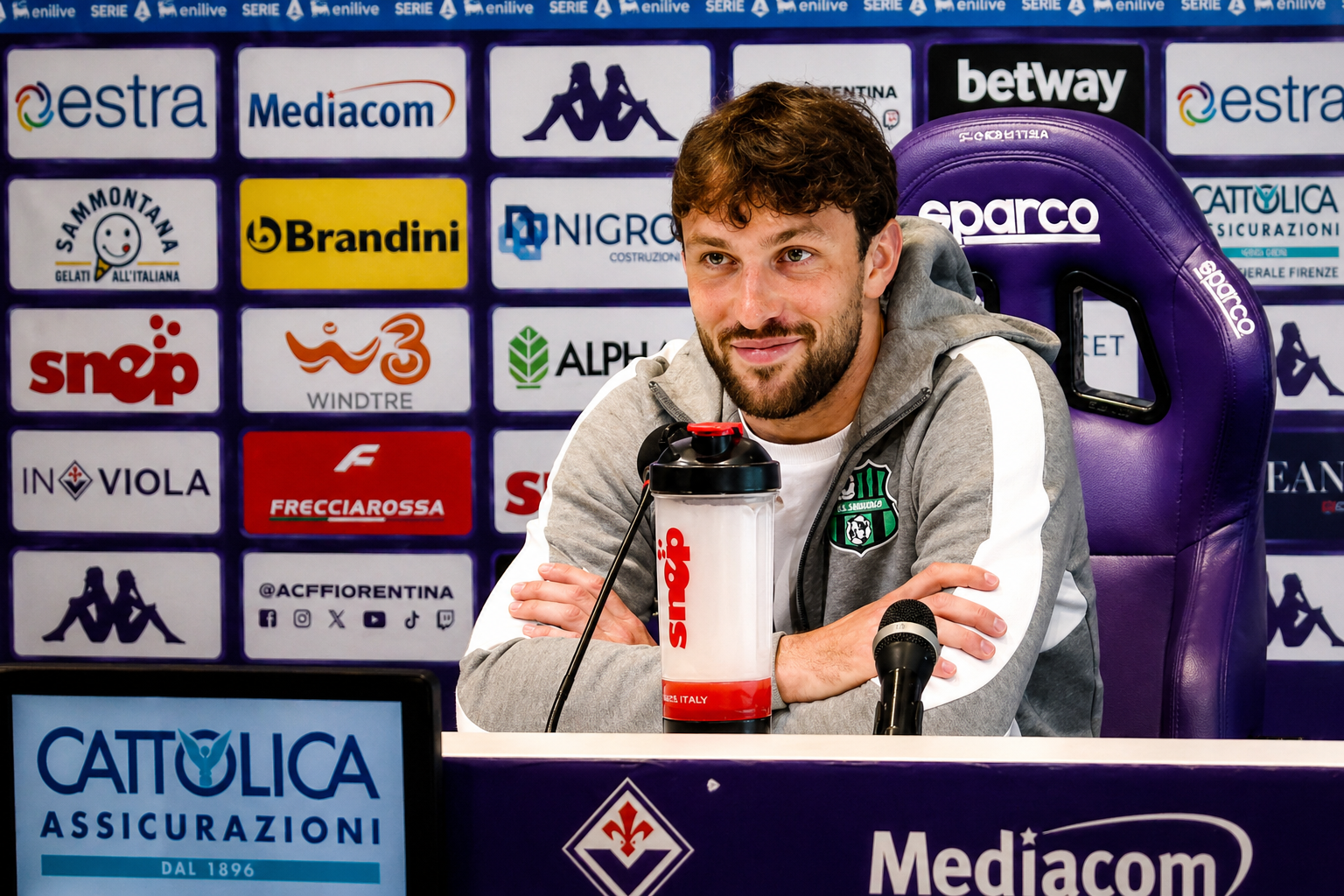 Walukiewicz (Sassuolo) in sala stampa: «Ci aspettavamo una battaglia, il pari va bene»