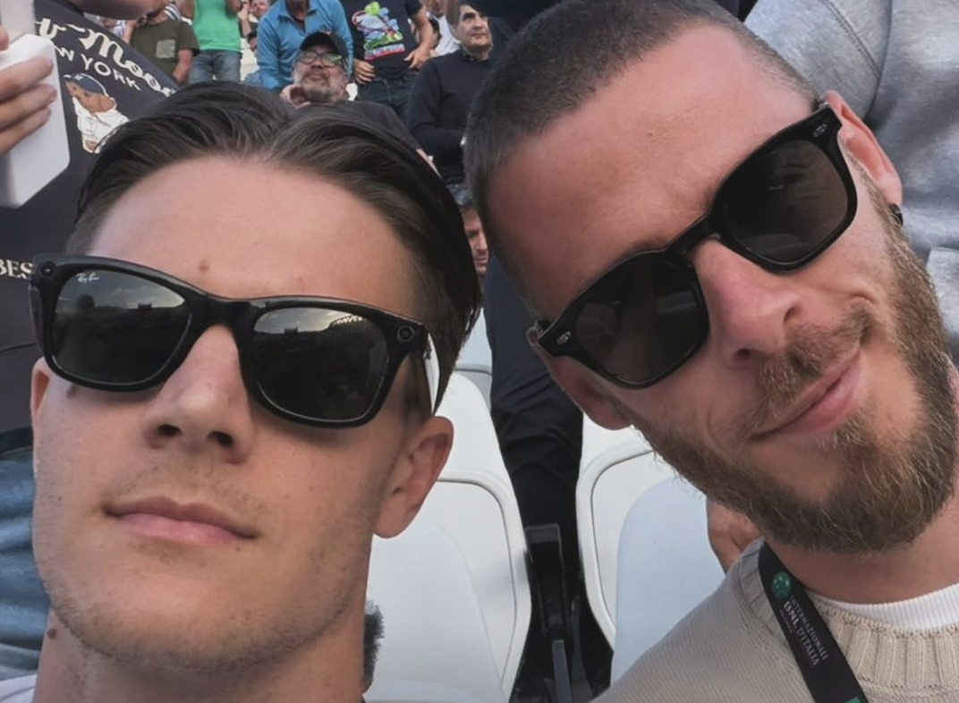 Fagioli e De Gea, giornata romana a seguire gli Internazionali d'Italia di tennis (FOTO)