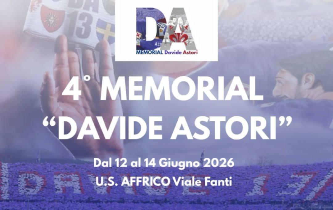 Quarta edizione del Memorial Davide Astori: torna a Firenze il torneo dedicato al capitano viola