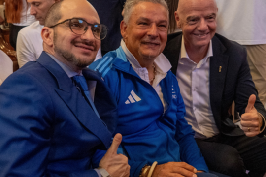 Le Legends al Rocco B. Commisso Soccer Stadium in Usa: Baggio, Giuseppe B. Commisso, Infantino e tanti altri