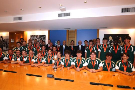 Italia U17, il viola Croci insieme ai compagni in visita alla Figc e al Senato