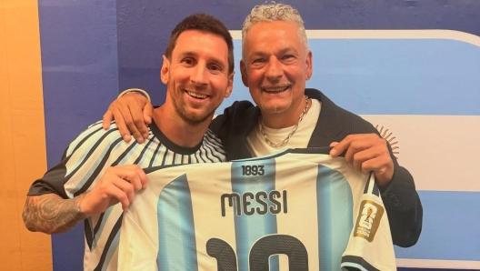 Messi e Baggio: l'amicizia tra 10 e quella foto sui social
