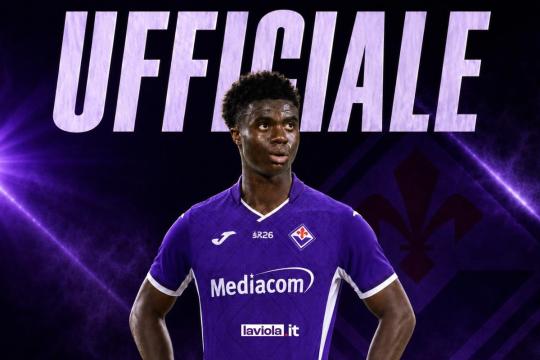 Oulaï è un nuovo giocatore della Fiorentina: arriva l'ufficialità da parte del club