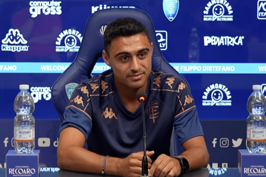 Ex viola, Distefano si presenta a Empoli. «Se sono in B vuol dire che la mia categoria è questa»