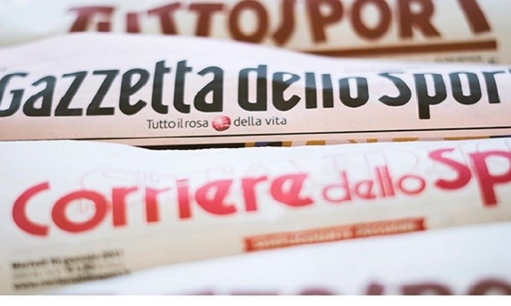 Quotidiani: le prime pagine di Qs, Gazzetta, CorSport, Stadio e Tuttosport