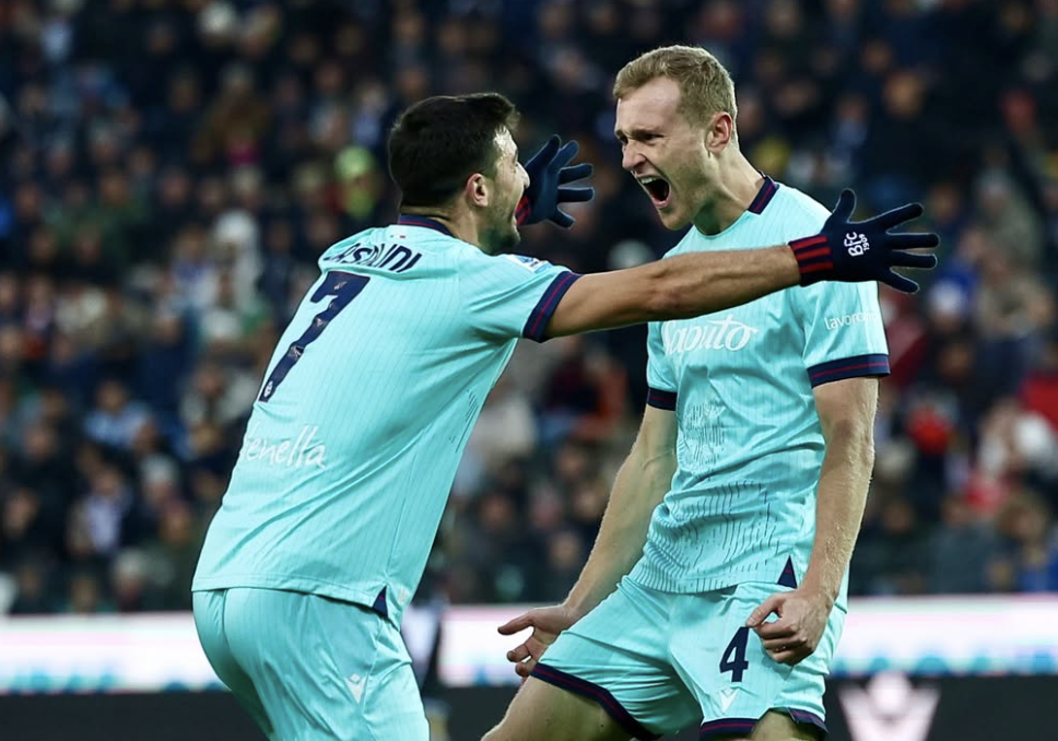 Serie A, il Bologna sbanca Udine. Pari show tra Cagliari e Genoa