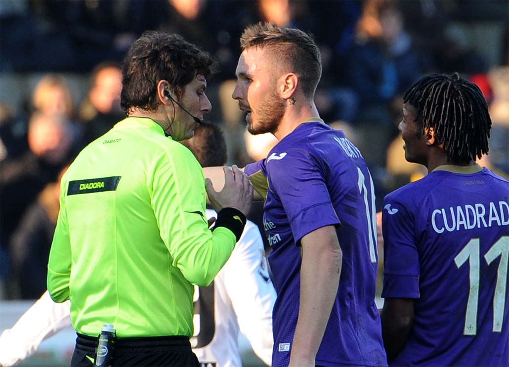 I precedenti dell'arbitro Damato con la Fiorentina