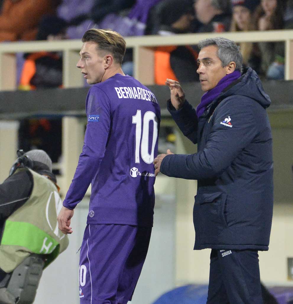 Con quella di oggi sono 19 le sostituzioni di Bernardeschi