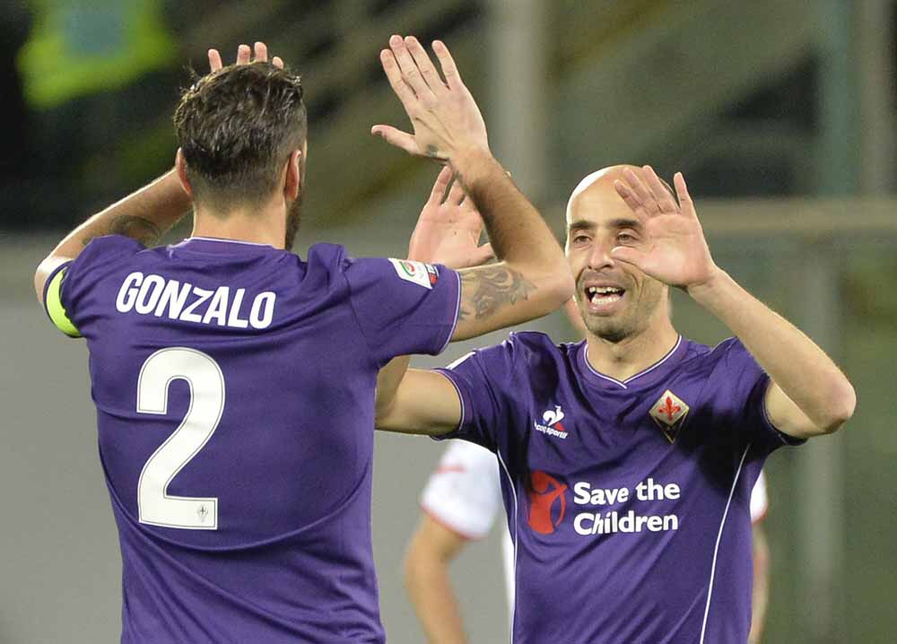 Gonzalo e Borja si separano: due cuori viola sotto la maglia