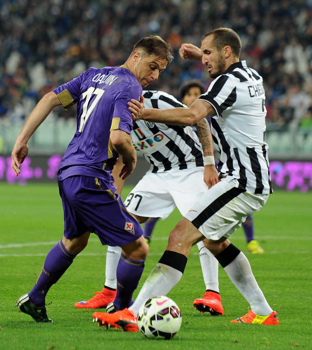 Juve, febbre per Chiellini: in dubbio per Firenze. Allegri con l'ipotesi 3-5-2