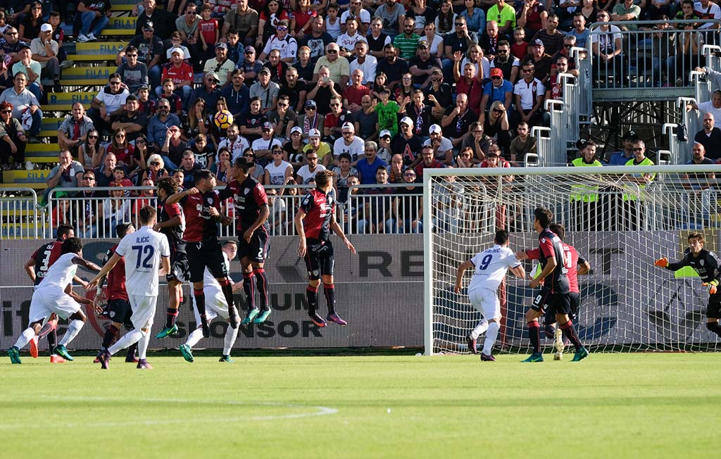 Cagliari-Fio a confronto: troppi errori sotto porta per i viola, sardi male dietro