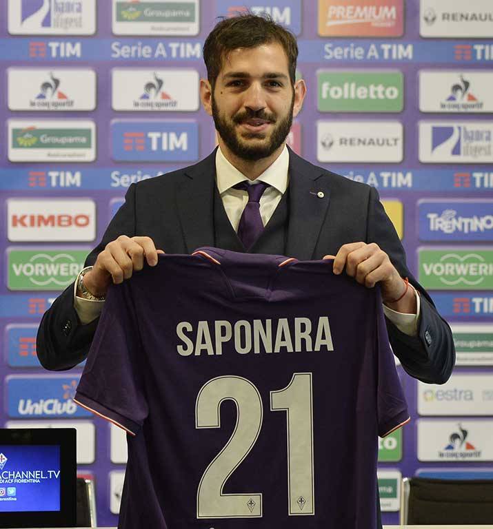 FIORENTINA 30-01-2017. PRESENTAZIONE DI RICCARDO SAPONARA GALASSI SILVANO