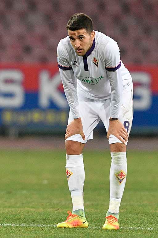 NAPOLI-FIORENTINA COPPA ITALIA 24-01-2017. MATIAS VECINO DELUSO. GALASSI SILVANO