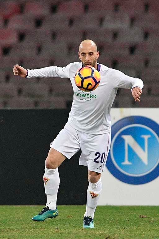 NAPOLI-FIORENTINA COPPA ITALIA 24-01-2017. borja valero. GALASSI SILVANO