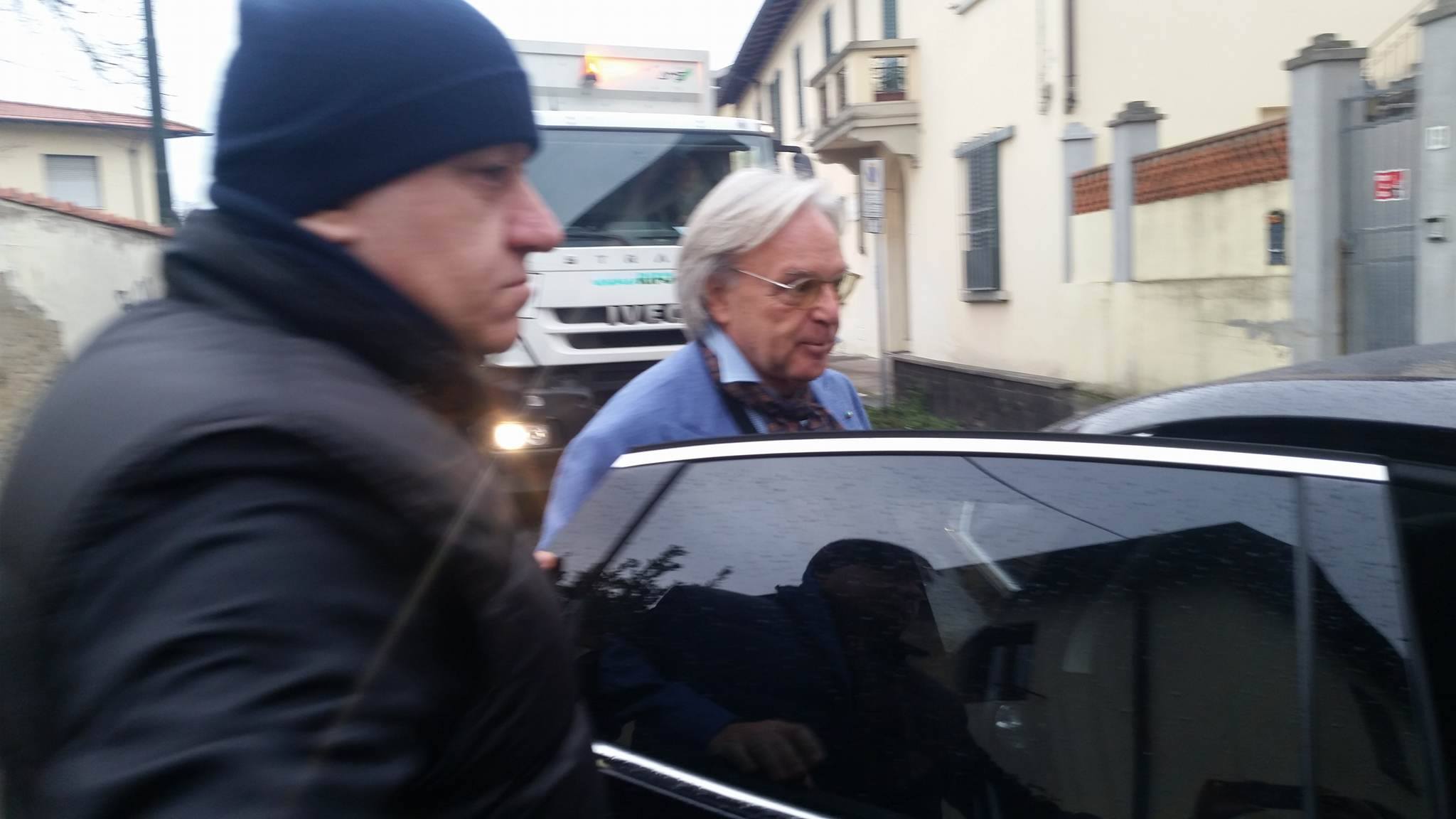 Diego Della Valle a Firenze per politica, ma soddisfatto del mercato di Corvino