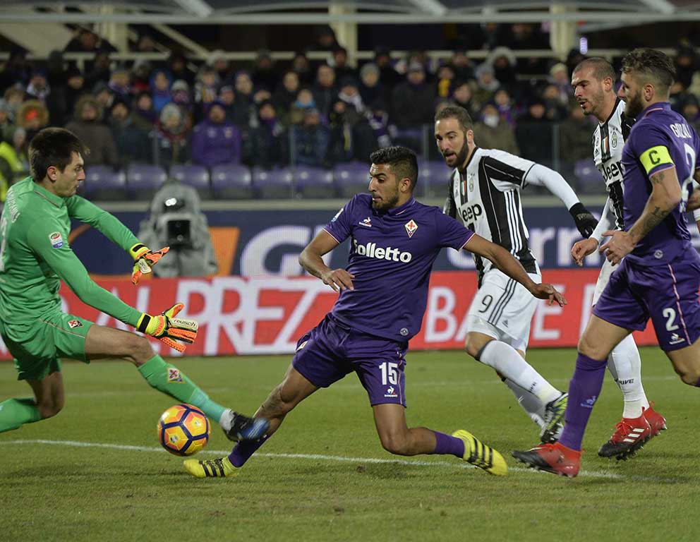 FIORENTINA-JUVENTUS 15-01-2017. GOL 2-1 DI HIGUAIN. GALASSI SILVANO
