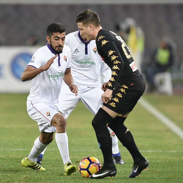 Napoli-Fiorentina Coppa Italia Zielinski Maxi Olivera