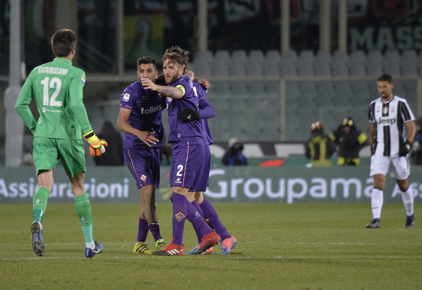 Fiorentina-Juventus Esultanza Gonzalo Tatarusanu