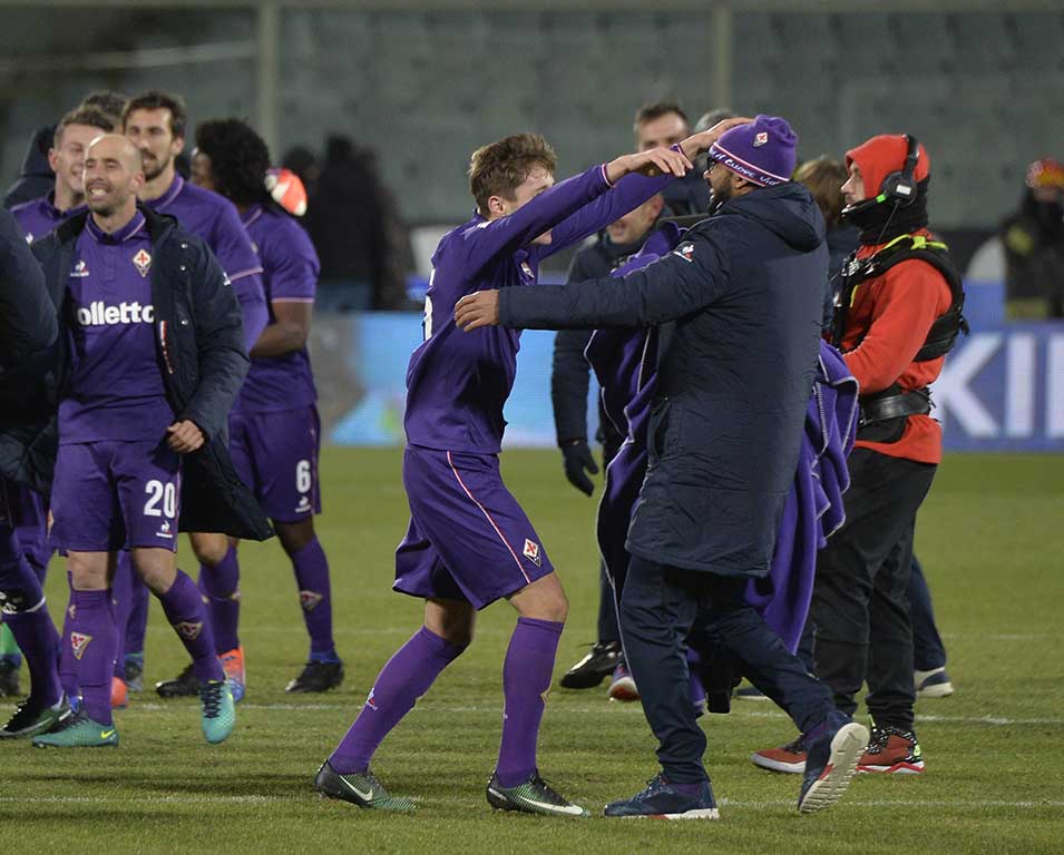 Fiorentina-Juventus Esultanza