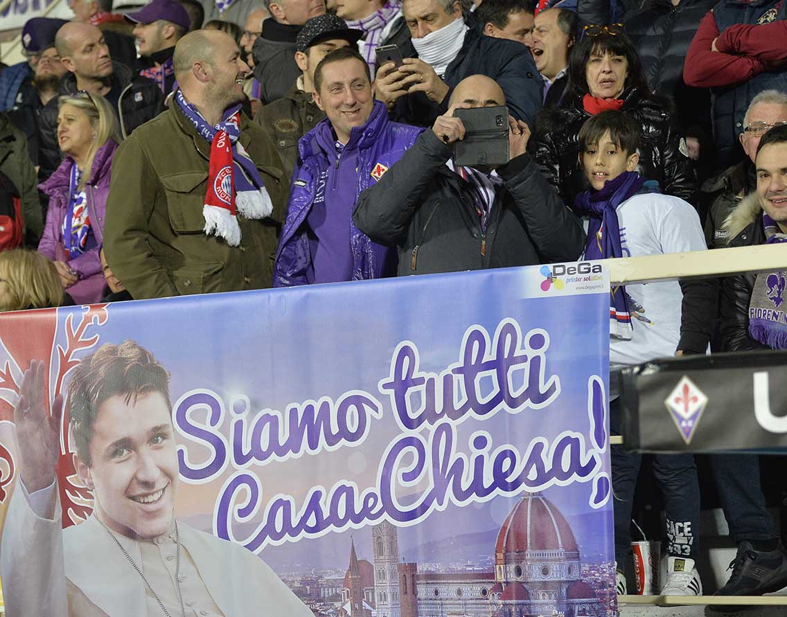Fiorentina-Borussia M'Gladbach Tifosi Chiesa