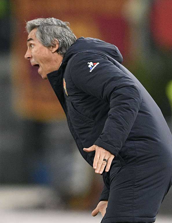 ROMA-FIORENTINA 07-02-2017. PAULO SOUSA. GALASSI SILVANO