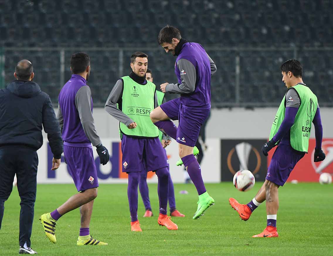 BORUSSIA MONCHENGLADBACH-FIORENTINA 15-02-2017 EUROPA LEAGUE.</p><p>ALLENAMENTO DI RIFINITURA DELLA FIORENTINA. GALASSI SILVANO