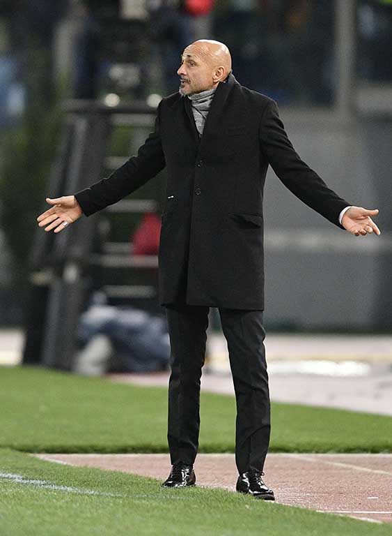 ROMA-FIORENTINA 07-02-2017. LUCIANO SPALLETTI. GALASSI SILVANO