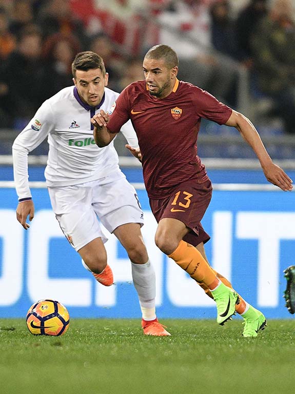 ROMA-FIORENTINA 07-02-2017. MATIAS VECINO. GALASSI SILVANO