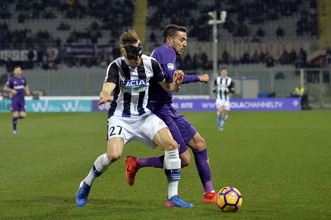 FIORENTINA-UDINESE 11-02-2017. MATIAS VECINO E WIDMER. GALASSI SILVANO