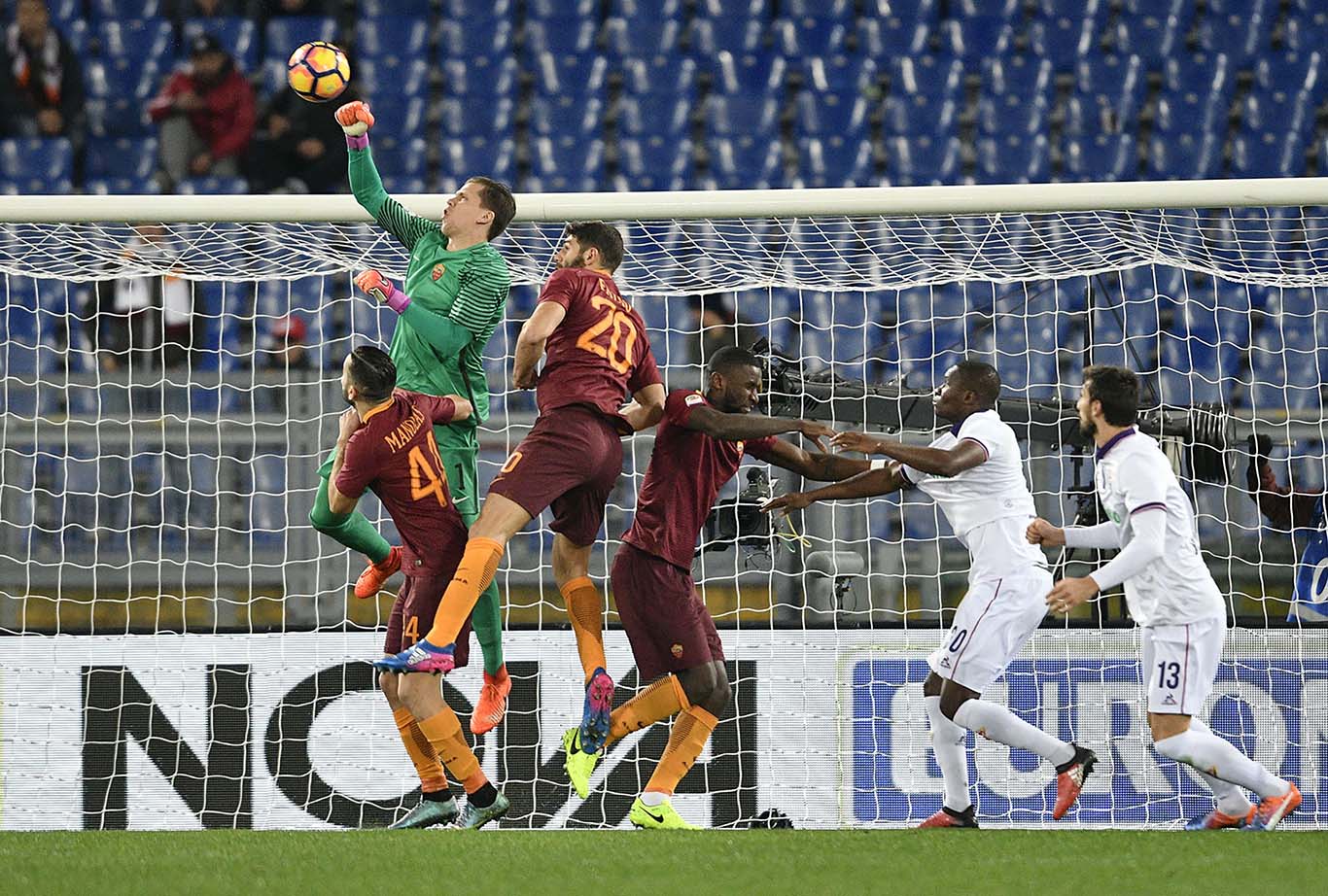 ROMA-FIORENTINA 07-02-2017. BABACAR. GALASSI SILVANO