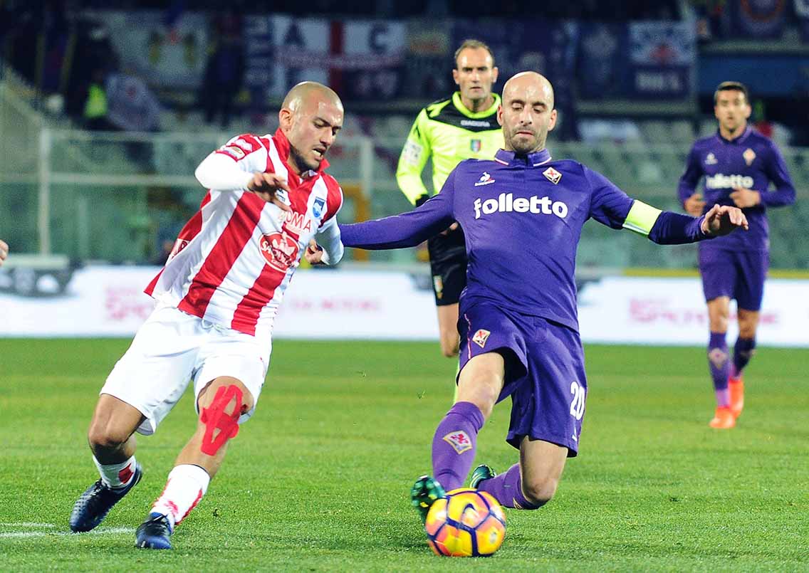 Fiorentina ad Udine con la maglia viola. In trasferta è una rarità...