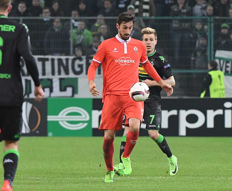 BORUSSIA MONCHENGLADBACH-FIORENTINA 16-02-2017. DAVIDE ASTORI. GALASSI SILVANO
