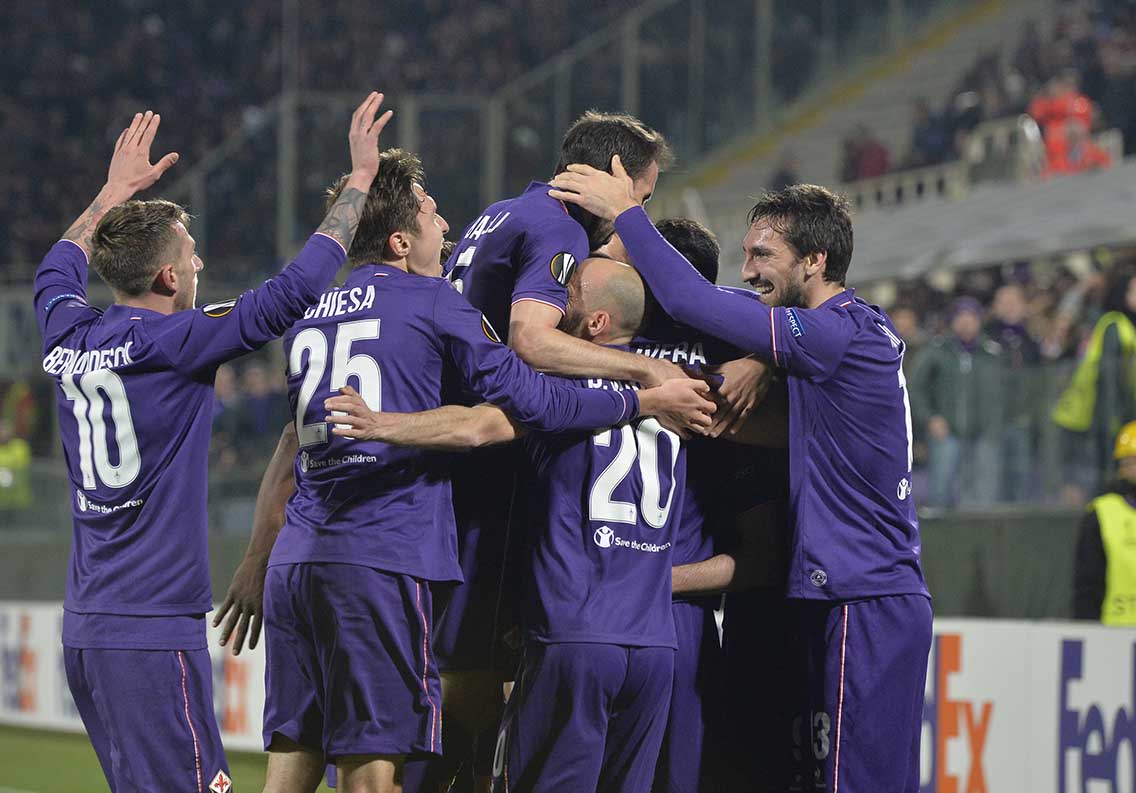 Fiorentina-Borussia M'Gladbach Esultanza gol