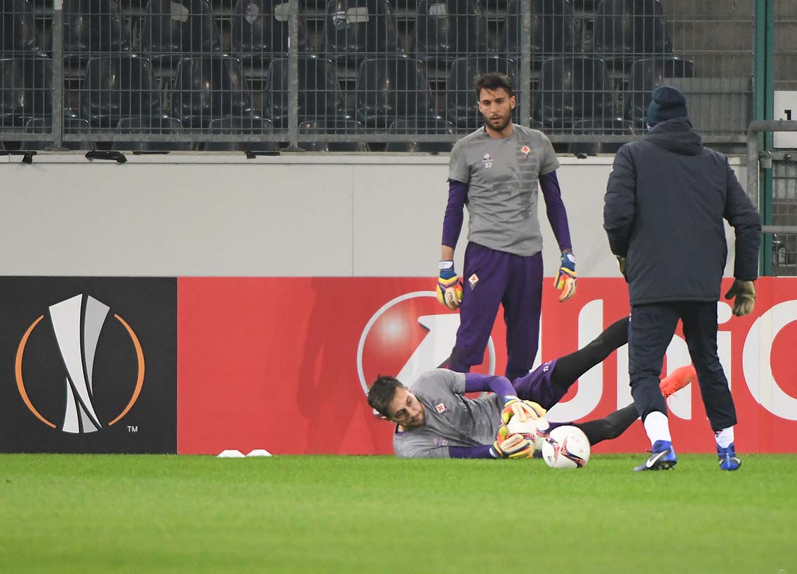 BORUSSIA MONCHENGLADBACH-FIORENTINA 15-02-2017 EUROPA LEAGUE. ALLENAMENTO DI RIFINITURA DELLA FIORENTINA. GALASSI SILVANO