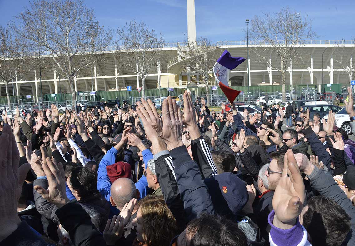 Contestazione Tifosi Centro Sportivo