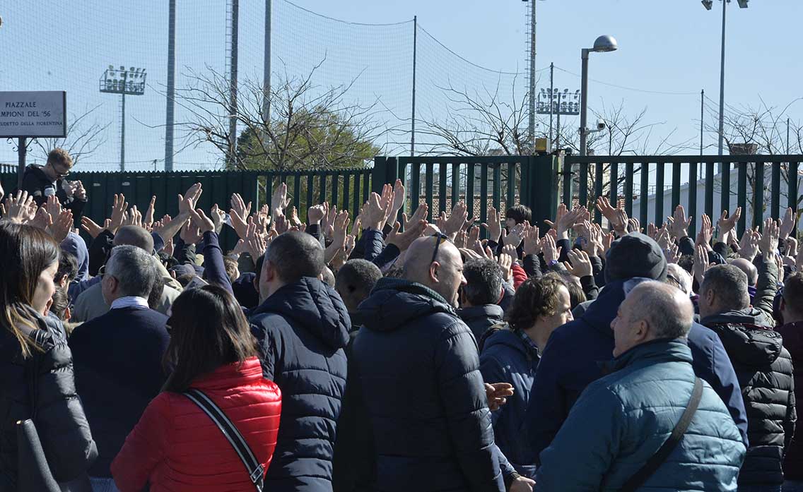 Contestazione Tifosi Centro Sportivo