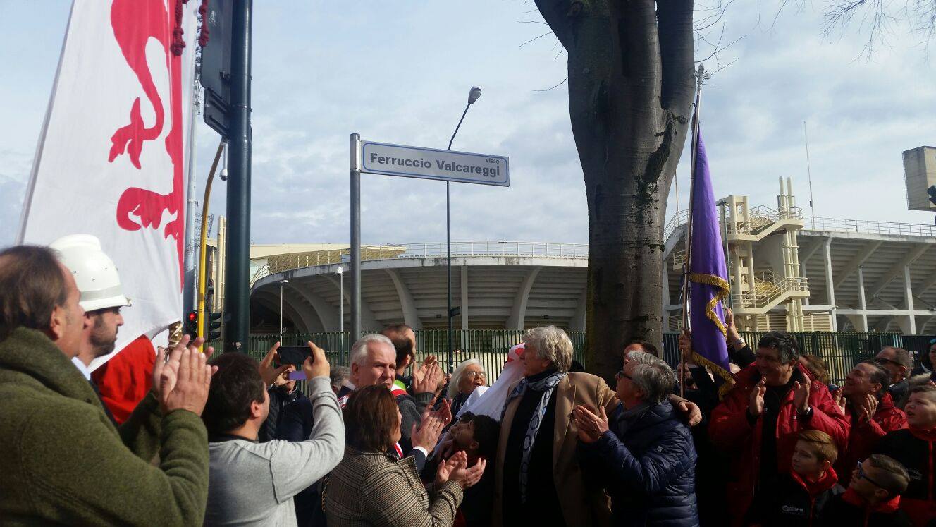 Intitolazione di viale Ferruccio Valcareggi. Presenti anche Antognoni e Prandelli (FOTO)