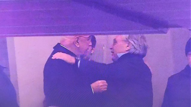 Da San Siro, abbracci e sorrisi tra Diego Della Valle ed Adriano Galliani (VIDEO)