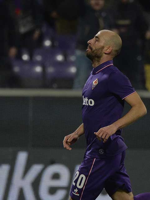 FIORENTINA-UDINESEW. 11-02-2017 ESULTANZA DI BORJA VALERO DOPO IL GOL. GALASSI SILVANO
