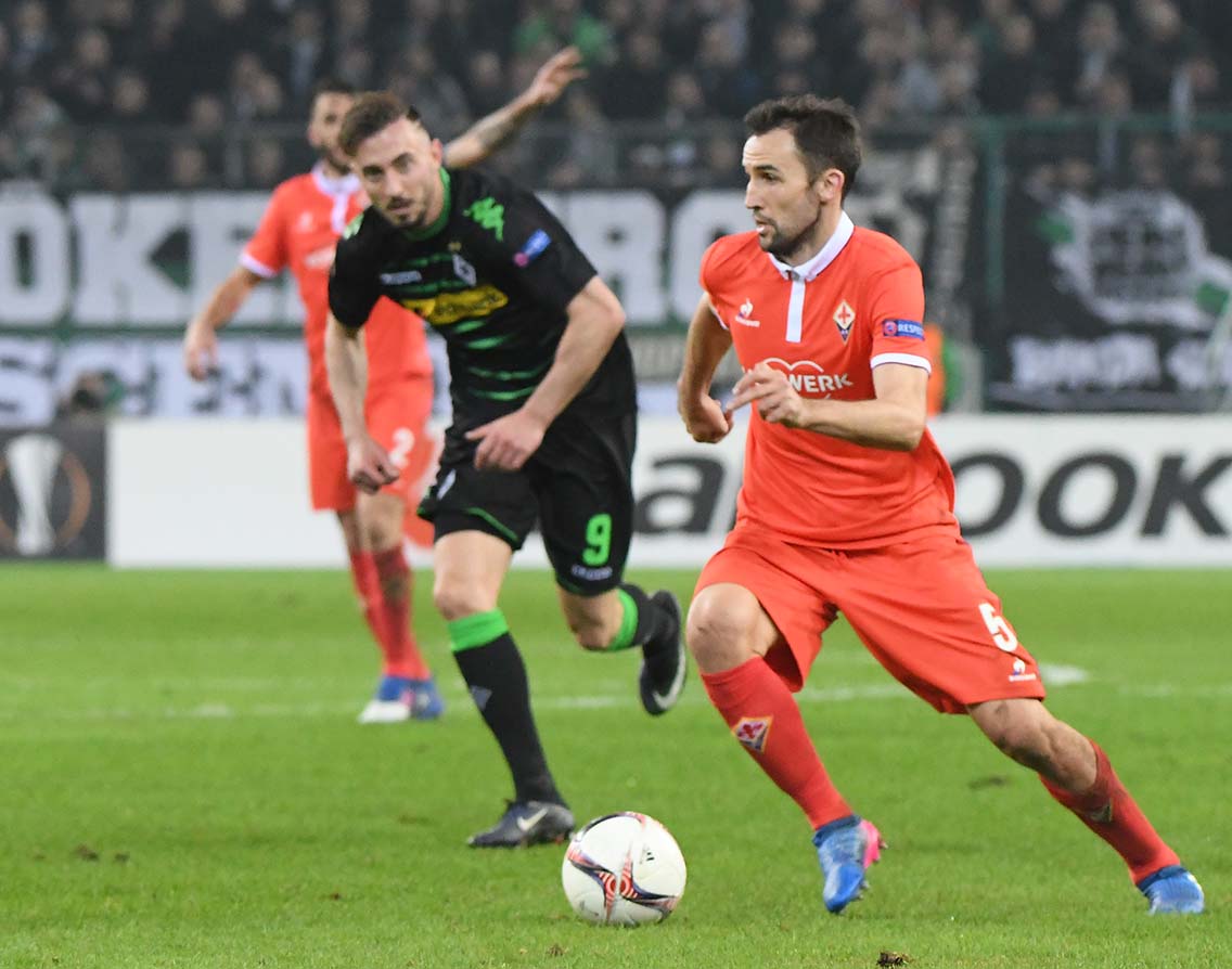 BORUSSIA MONCHENGLADBACH-FIORENTINA 16-02-2017 EUROPA LEAGUE . MILAN BADELJ. GALASSI SILVANO