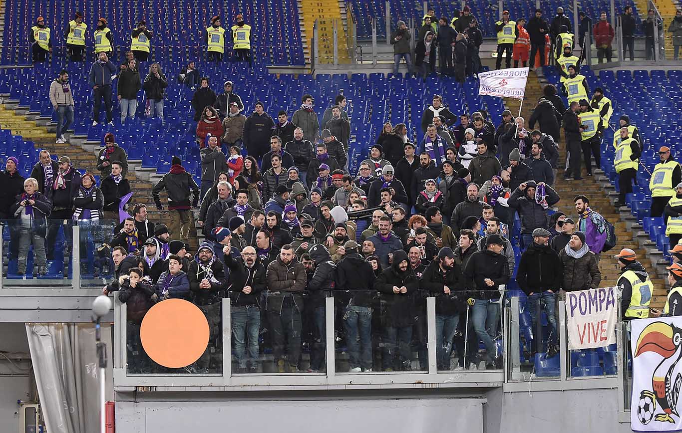 ROMA-FIORENTINA 07-02-2017. TIFOSI DELLA FIORENTINA. GALASSI SILVANO