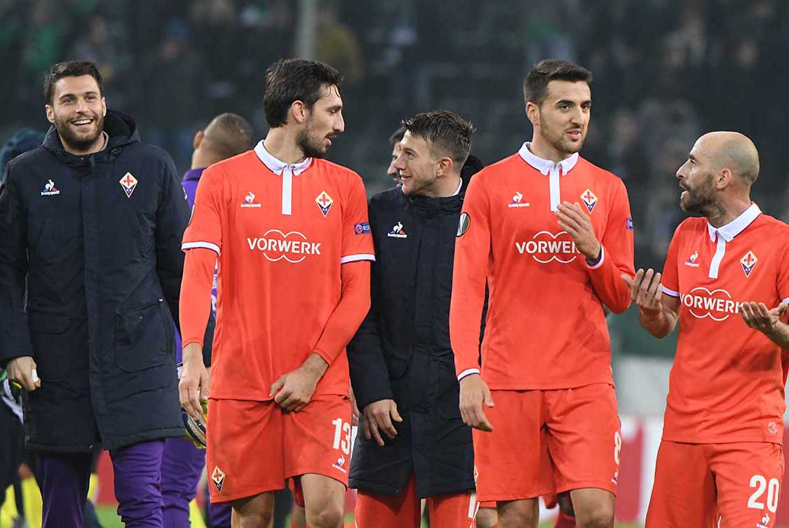 BORUSSIA MONCHENGLADBACH-FIORENTINA 16-02-2017 EUROPA LEAGUE . ESULTANZA FINALE . GALASSI SILVANO