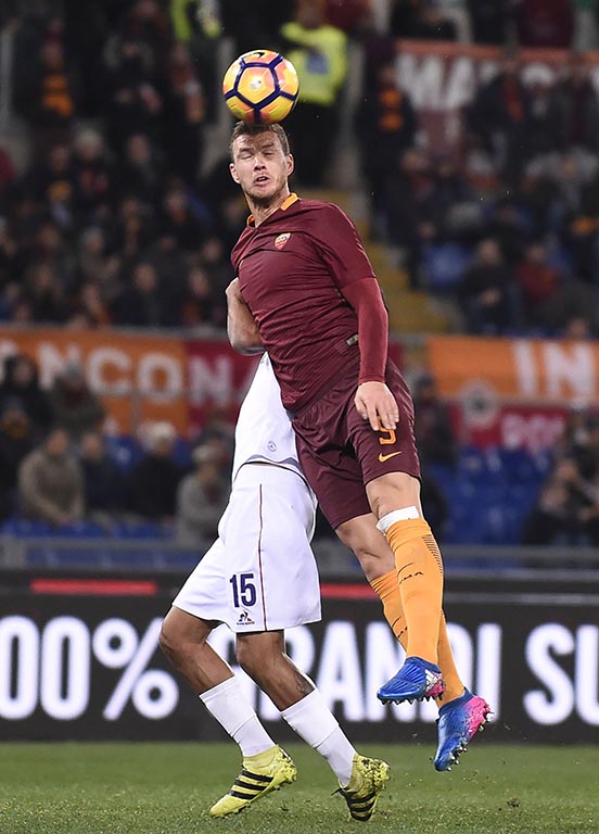 ROMA-FIORENTINA 07-02-2017. EDIN DZEKO. GALASSI SILVANO