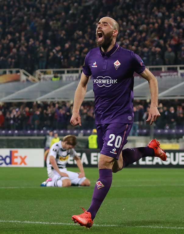 Fiorentina-Borussia M'Gladbach Borja Valero