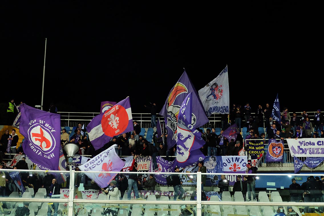 PESCARA-FIORENTINA 01-02-2017. ESULTANZA. GALASSI SILVANO