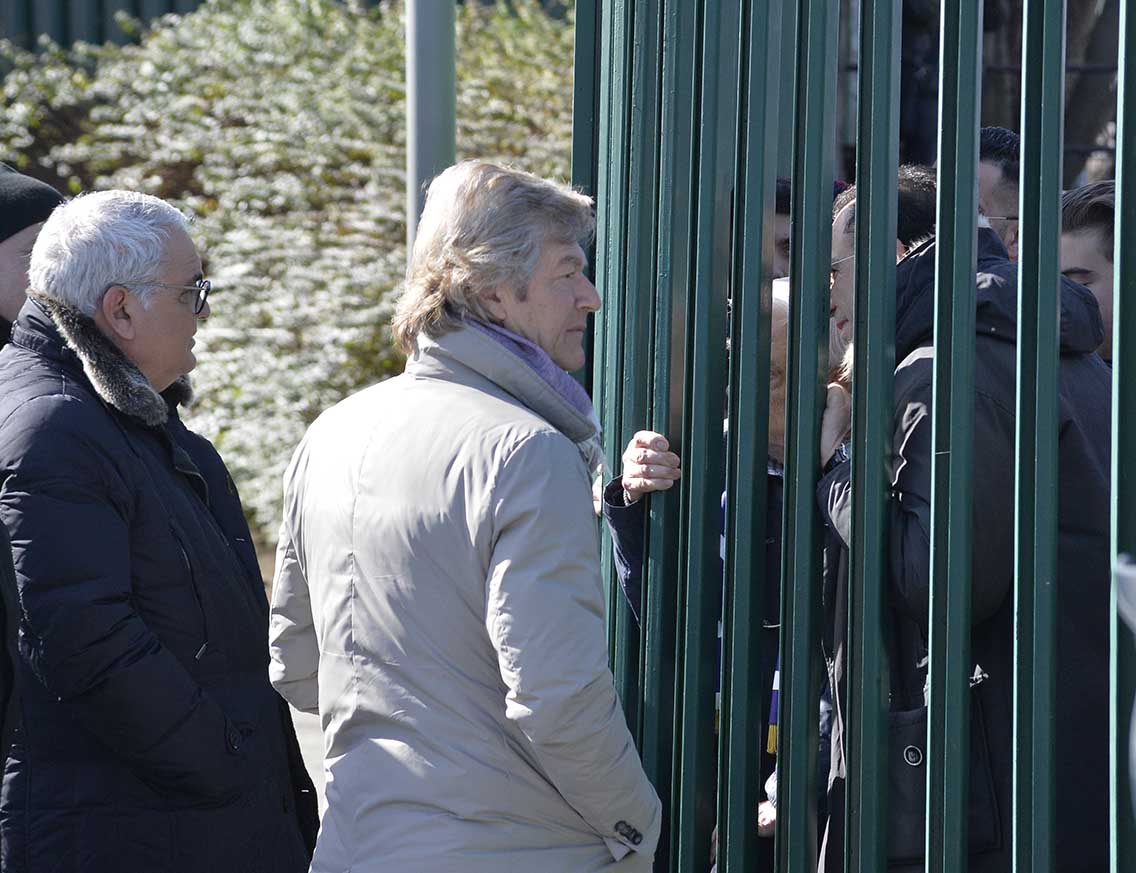 Contestazione Tifosi Centro Sportivo Corvino Antognoni